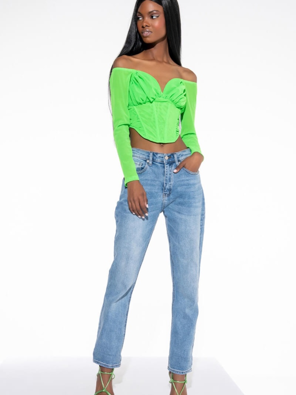 Fashionable Green Corset